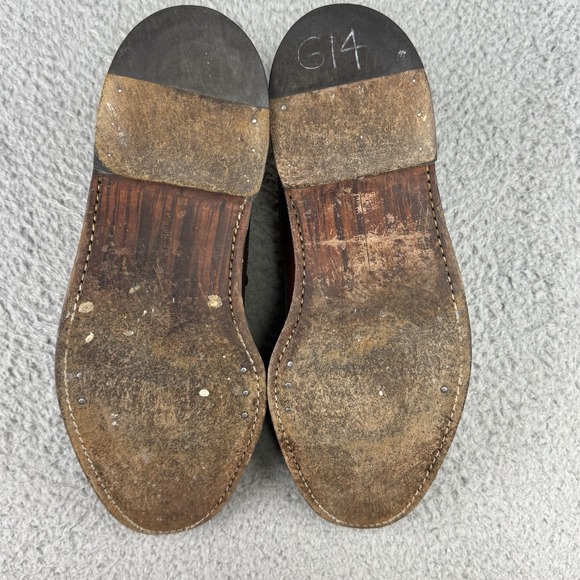 VTG Florsheim Imperial Mens Wingtip Dress Shoes 9.5 D Bourbon Leather 303129 USA - Picture 7 of 9